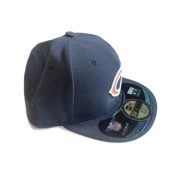 59Fifty New Era NFL Chicago Bears Fitted Hat Cap On Field Headwear Size 7 1/8 - Picture 3 of 7